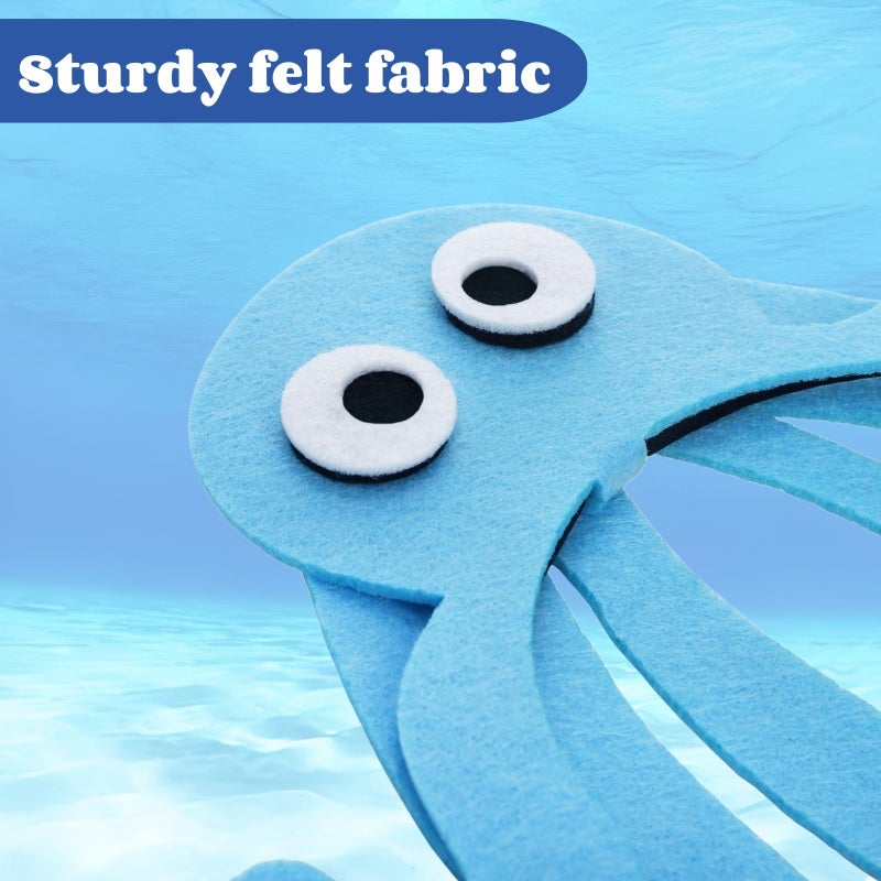 Acshio 12 Pack Sea Animal Party Headband, Felt Fabric Ocean Animals Hair Hoops, Sea Animals Decorations Hair Accessories for Beach Party Favors, Photo Props - Image 3